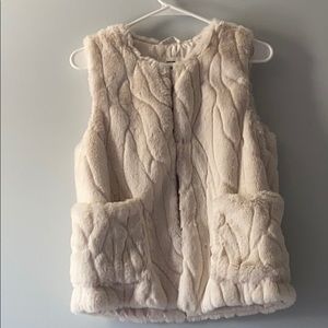 zara girls fur vest